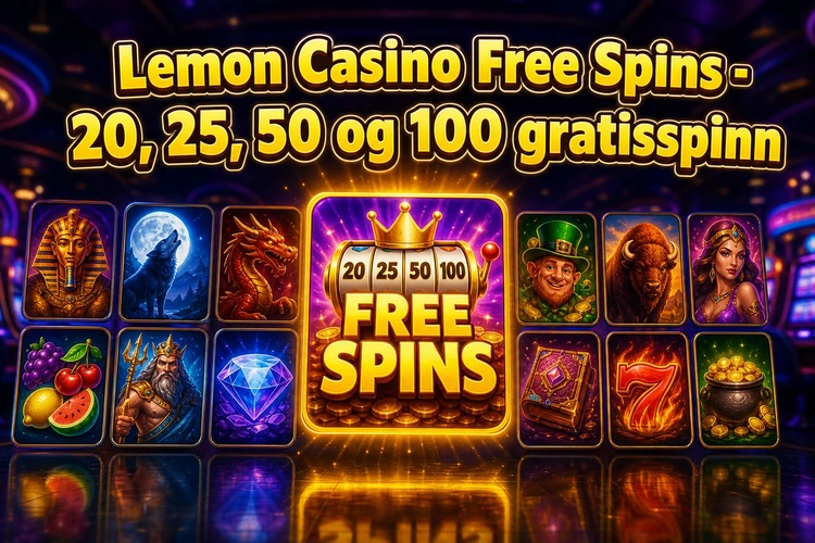 Lemon Casino Free Spins - 20, 25, 50 og 100 gratisspinn