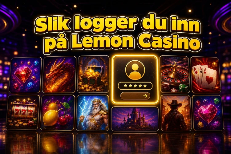 Slik logger du inn på Lemon Casino