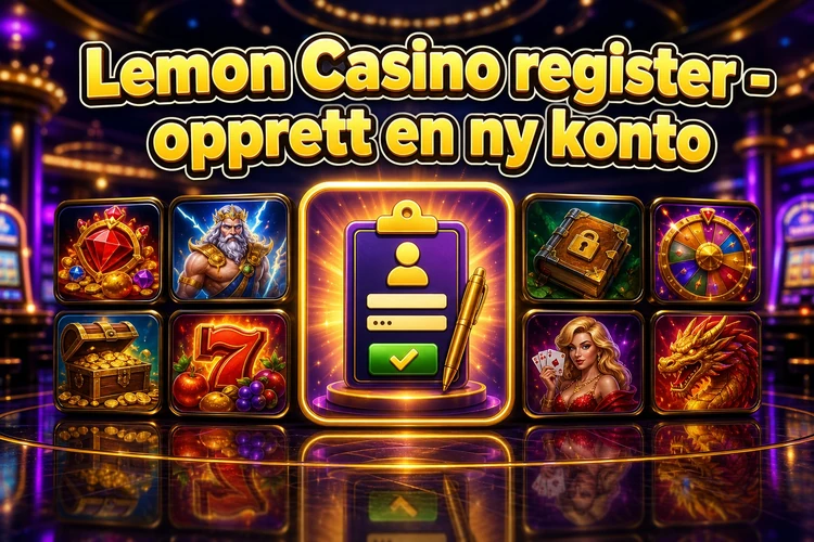 Lemon Casino register - opprett en ny konto